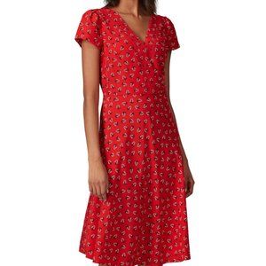 Draper James V-Neck Midi Dress